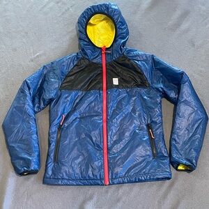 Topo Designs‎ primaloft jacket womens size medium EUC blue/black/yellow